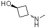 反式-3-(甲基氨基)环丁醇分子结构 (CAS 1033710-19-8)
