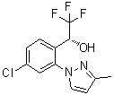 (R)-1-[4-氯-2-(3-甲基吡唑-1-基)苯基]-2,2,2-三氟乙醇分子结构 (CAS 1033805-26-3)