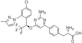Telotristat分子结构 (CAS 1033805-28-5)
