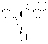 [1-[2-(4-吗啉基)乙基]-1H-吲哚-3-基]-1-萘基甲酮分子结构 (CAS 103610-04-4)