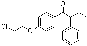 1-[4-(2-氯乙氧基)苯基]-2-苯基-1-丁酮分子结构 (CAS 103628-22-4)