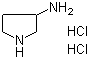 3-氨基吡咯烷二盐酸盐分子结构 (CAS 103831-11-4)