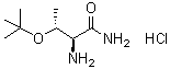 (2S,3R)-2-氨基-3-(叔丁氧基)丁酰胺盐酸盐分子结构 (CAS 1038343-47-3)
