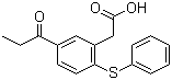 2-苯硫基-5-丙酰基苯基乙酸分子结构 (CAS 103918-73-6)