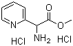 alpha-氨基吡啶-2-乙酸甲酯盐酸盐分子结构 (CAS 1039356-77-8)
