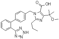 4-(1-甲氧基-1-甲基乙基)-2-丙基-1-[[2'-(2H-四唑-5-基)[1,1'-联苯]-4-基]甲基]-1H-咪唑-5-羧酸分子结构 (CAS 1039762-40-7)