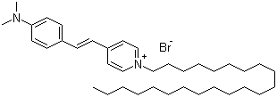 4-[4-(二甲基氨基)苯乙烯基]-1-二十二烷基溴化吡啶鎓分子结构 (CAS 103998-45-4)