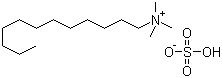 十二烷基三甲基硫酸氢铵分子结构 (CAS 103999-25-3)