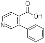 3-苯基异烟酸分子结构 (CAS 104096-15-3)