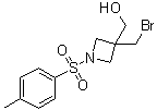 [3-溴甲基-1-(4-甲基苯基磺酰基)氮杂环丁烷-3-基]甲醇分子结构 (CAS 1041026-55-4)
