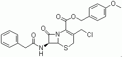 7-苯乙酰氨基-3-氯甲基-4-头孢烷酸对甲氧基苄酯分子结构 (CAS 104146-10-3)