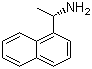 (S)-(-)-1-(1-萘基)乙胺分子结构 (CAS 10420-89-0)