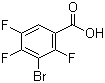 3-Bromo-2,4,5-trifluorobenzoic acid molecular structure (CAS 104222-42-6)