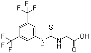 N-[[[3,5-二(三氟甲基)苯基]氨基]硫代甲酰]甘氨酸分子结构 (CAS 1042303-70-7)