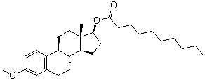 3,17beta-Estradiol-3-methyl ether-17-decanoate molecular structure (CAS 1042947-85-2)