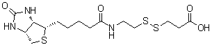 3-[2-N-(Biotinyl)aminoethyldithio]propanoic acid molecular structure (CAS 104582-29-8)