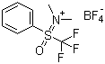 [(氧代)苯基(三氟甲基)硫酮]二甲基四氟硼酸铵分子结构 (CAS 1046786-08-6)