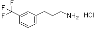 3-(Trifluoromethyl)benzenepropanamine hydrochloride molecular structure (CAS 104774-93-8)