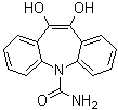 10,11-二羟基-5H-二苯并[b,f]氮杂卓-5-甲酰胺分子结构 (CAS 104839-39-6)