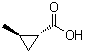(1R,2R)-2-甲基环丙烷羧酸分子结构 (CAS 10487-86-2)