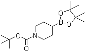 1-Boc-piperidin-4-ylboronic acid pinacol ester molecular structure (CAS 1048970-17-7)