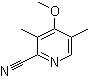 3,5-Dimethyl-4-methoxypyridine-2-carbonitrile molecular structure (CAS 104916-41-8)