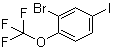 2-溴-4-碘-1-(三氟甲氧基)苯分子结构 (CAS 1049731-04-5)