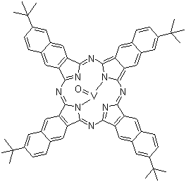 Vanadyl 2,11,20,29-tetra-tert-butyl-2,3-naphthalocyanine molecular structure (CAS 105011-00-5)