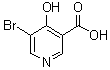 5-溴-4-羟基-3-吡啶羧酸分子结构 (CAS 1052114-83-6)