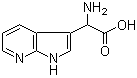 alpha-氨基-1H-吡咯并[2,3-b]吡啶-3-乙酸分子结构 (CAS 1052209-51-4)