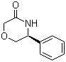 (S)-5-苯基吗啉-3-酮分子结构 (CAS 1052209-96-7)