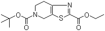 6,7-二氢噻唑并[5,4-c]吡啶-2,5(4H)-二甲酸 5-叔丁酯 2-乙酯分子结构 (CAS 1053656-51-1)