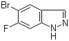5-Bromo-6-fluoro-1H-indazole molecular structure (CAS 105391-70-6)