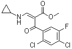 2,4-二氯-alpha-[(环丙基氨基)亚甲基]-5-氟-beta-氧代苯丙酸甲酯分子结构 (CAS 105392-26-5)