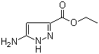 5-氨基吡唑-3-甲酸乙酯分子结构 (CAS 105434-90-0)