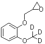 2-[[2-(三氘甲氧基)苯氧基]甲基]环氧乙烷分子结构 (CAS 1054624-90-6)