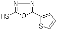 5-(2-噻吩基)-1,3,4-恶二唑-2-硫醇分子结构 (CAS 10551-15-2)