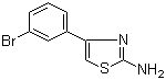 2-Amino-4-(3-bromophenyl)thiazole molecular structure (CAS 105512-81-0)