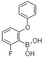 (2-氟-6-苯氧基苯基)硼酸分子结构 (CAS 1056372-58-7)