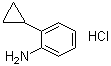 2-Cyclopropylbenzenamine hydrochloride molecular structure (CAS 1056454-83-1)