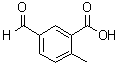 5-甲酰基-2-甲基苯甲酸分子结构 (CAS 105650-34-8)