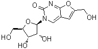 6-(羟基甲基)-3-beta-D-呋喃核糖基呋喃并[2,3-d]嘧啶-2(3H)-酮分子结构 (CAS 1058167-74-0)