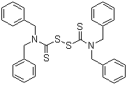 Tetrabenzylthiuramdisulfide molecular structure (CAS 10591-85-2)