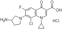 盐酸克林沙星分子结构 (CAS 105956-99-8)