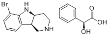 (2S)-2-hydroxy-2-phenylacetic acid, (4aS,9bR)-6-bromo-1H,2H,3H,4H,4aH,5H,9bH-pyrido[4,3-b]indole molecular structure (CAS 1059630-13-5)