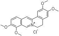 盐酸巴马汀分子结构 (CAS 10605-02-4)