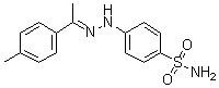 4-[2-[1-(4-甲基苯基)亚乙基]肼基]苯磺酰胺分子结构 (CAS 1061214-06-9)