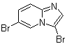 3,6-二溴咪唑并[1,2-a]吡啶分子结构 (CAS 1065074-14-7)