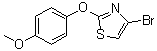 4-Bromo-2-(4-methoxyphenoxy)thiazole molecular structure (CAS 1065074-21-6)