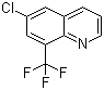 6-氯-8-(三氟甲基)喹啉分子结构 (CAS 1065074-68-1)